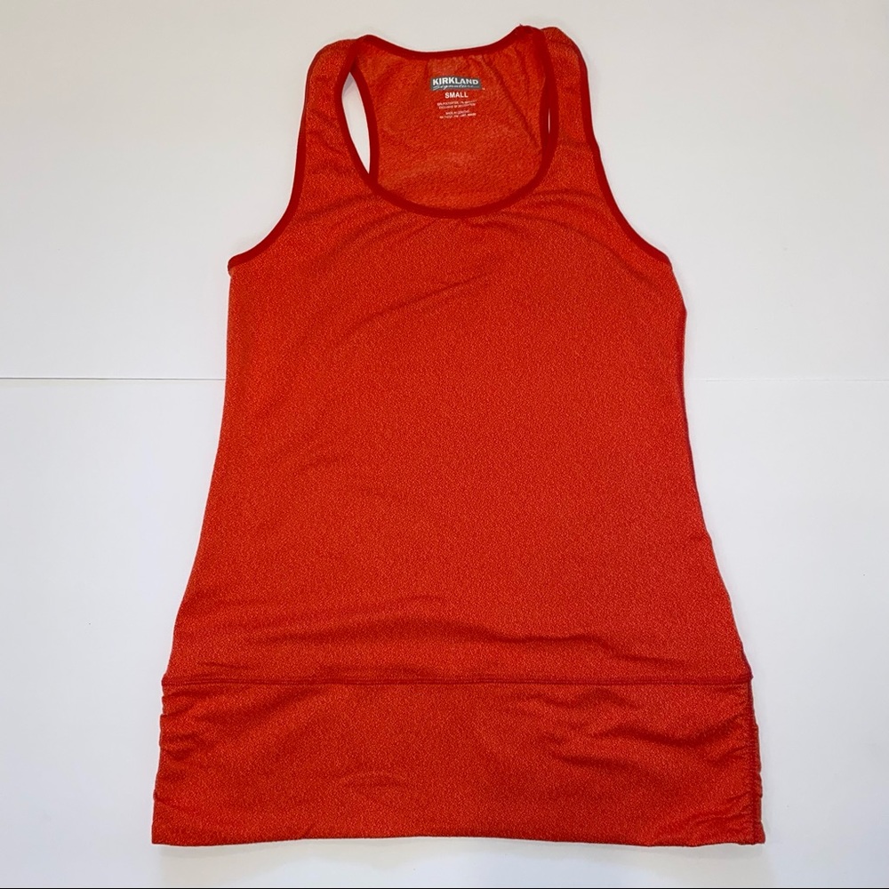 Kirkland Signature Orange Racerback Athletic Tank Small